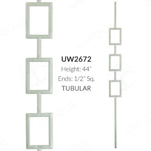Triple Square Panel 1/2″ Baluster