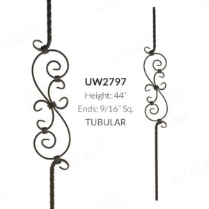 THREE PIECE SCROLL BALUSTER