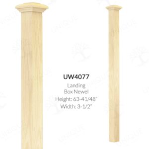 Fixed Cap Style Box Newel (Landing)
