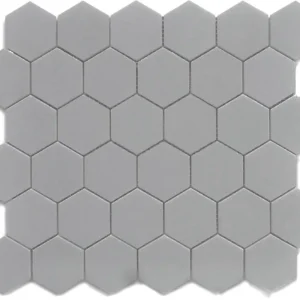 Cc Mosiacs - Black Matte - Hexagon Mosaic (2×2)