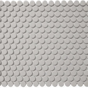 Cc Mosiacs - Gray Matte - Penny Round Mosaic