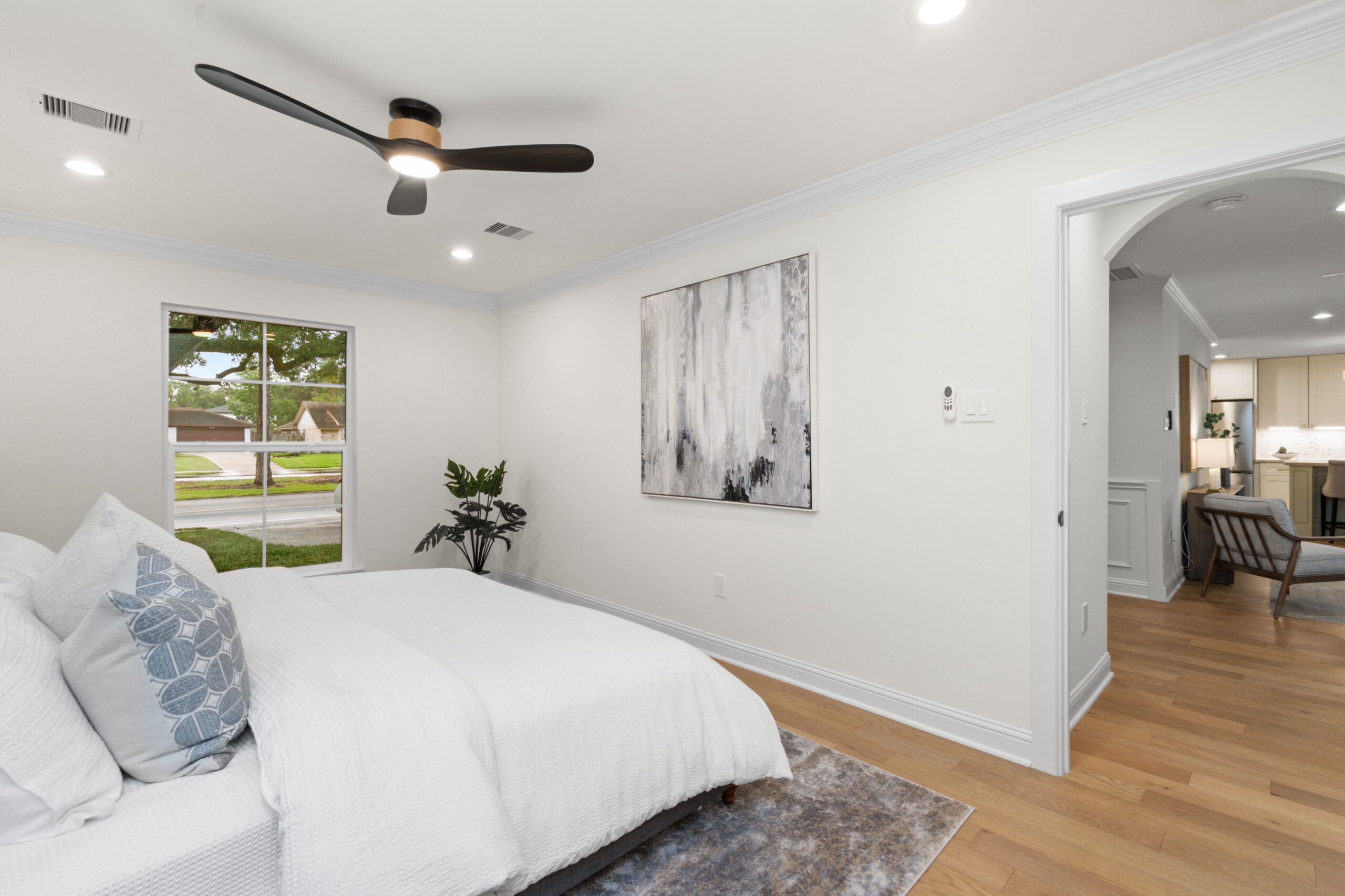 whole home remodel houston tx — primary bedroom